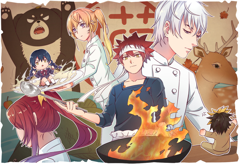 Shokugeki no Soma,Shokugeki no Souma,Anime,Аниме,Yukihira Souma,Yukihira Soma,Nakiri Erina,Tadokoro Megumi,Tsukasa Eishi,Kuga Terunori,Shokugeki no Soma,Anime,fandoms,yukihira souma,nakiri erina,tadokoro megumi,Tsukasa Eishi,Kuga Terunori,Anime Unsorted,Anime Unsorted
