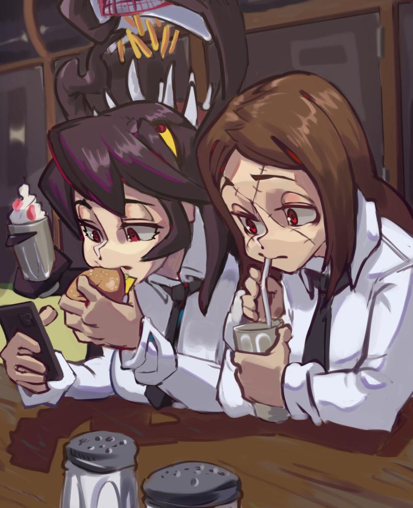 Skullgirls,Игры,filia (skullgirls),Painwheel,MoxyDraws