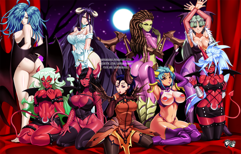﻿ ЩШ ¡A ri,Slan (Berserk),Berserk (Anime),Anime,Аниме,Albedo,Floor Guardian (Overlord),Overlord (Anime),Sarah Kerrigan,Kerrigan,Starcraft Characters,Starcraft,Старкрафт,Blizzard,Blizzard Entertainment, Близзард,фэндомы,Morrigan Aensland,Darkstalkers,Игры,Scanty (PSG),Panty &amp; Stocking