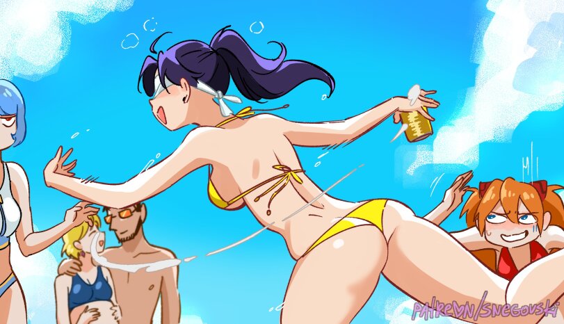 Snegovski,Snegovski, Snegovski9623, Daria Snegovski, Дарья Снеговская,artist,Misato Katsuragi,Evangelion,Евангелион, Neon Genesis Evangelion, EVA,Anime,Аниме,фэндомы,Rei Ayanami,Asuka Langley,Аска, Asuka, Asuka Langley Soryu, Аска Лэнгли Сорью,shinji ikari,Anime Ero Pantsu,Adult pantsu, тянки в