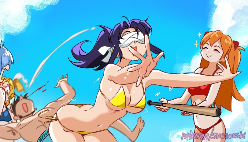 Snegovski,Snegovski, Snegovski9623, Daria Snegovski, Дарья Снеговская,artist,Misato Katsuragi,Evangelion,Евангелион, Neon Genesis Evangelion, EVA,Anime,Аниме,фэндомы,Rei Ayanami,Asuka Langley,Аска, Asuka, Asuka Langley Soryu, Аска Лэнгли Сорью,shinji ikari,Anime Ero Pantsu,Adult pantsu, тянки в