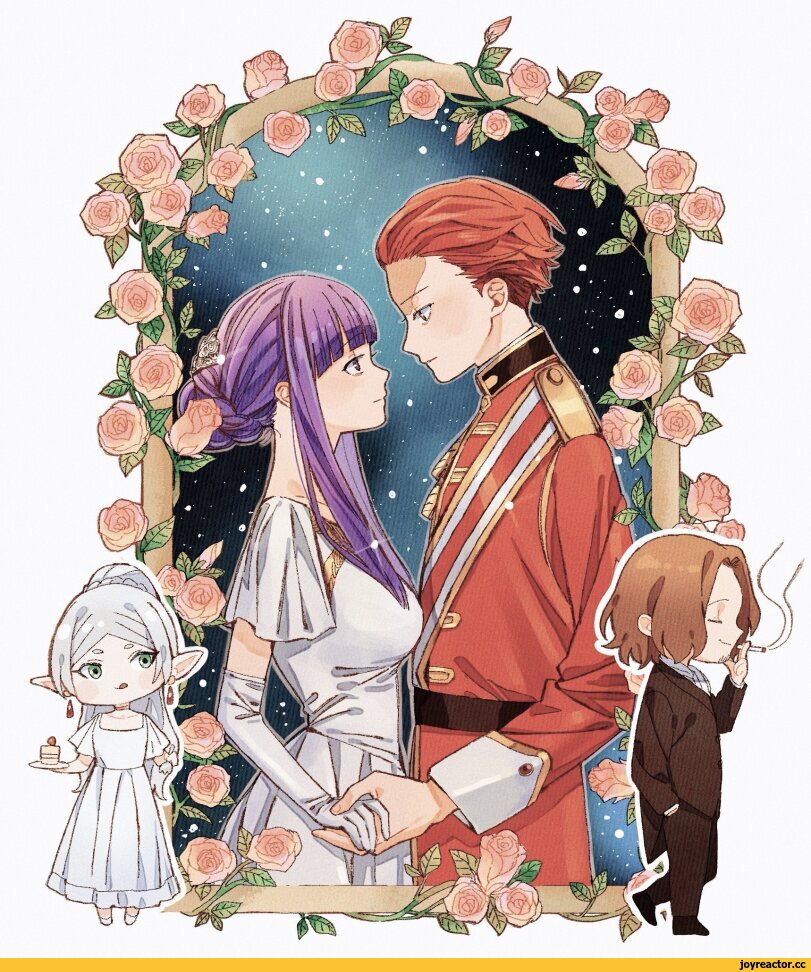 Sousou no Frieren,Frieren: Beyond Journey`s End, Провожающая в последний путь Фрирен,Anime,Аниме,фэндомы,Fern (Sousou no Frieren),Ферн,Frieren,Sein (Sousou no Frieren),Stark (Sousou no Frieren),ojizou,Anime Unsorted