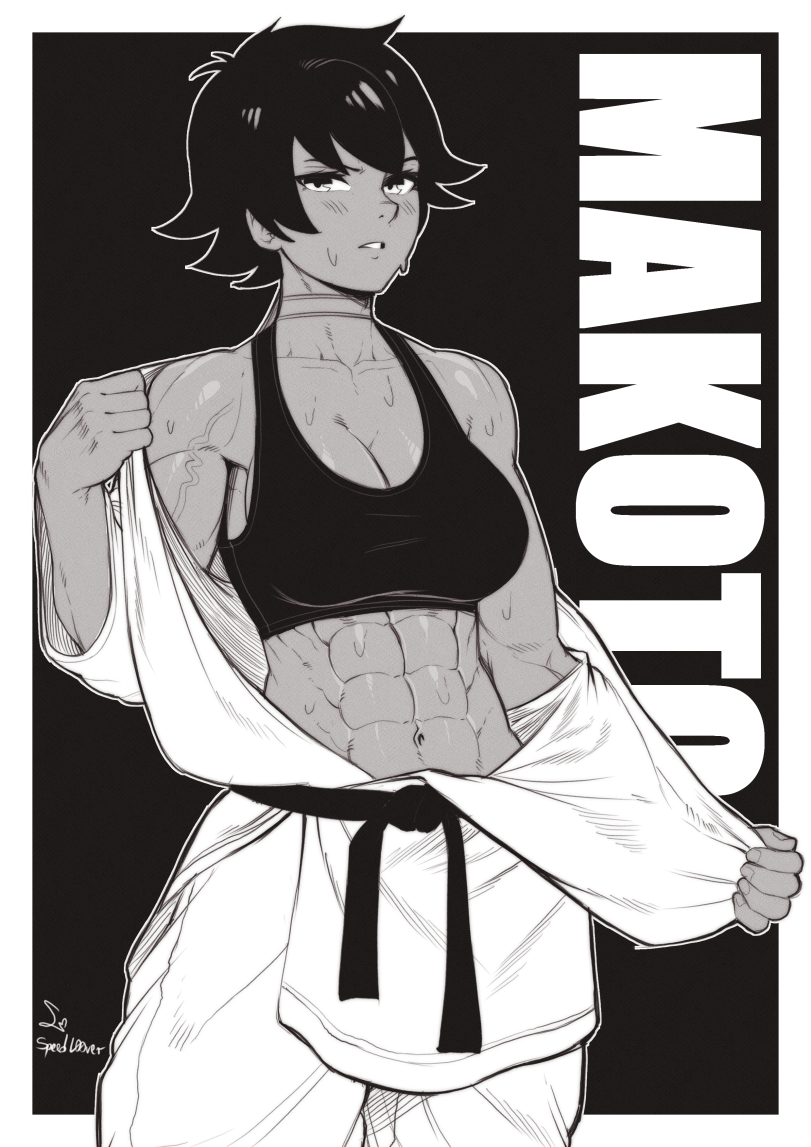 SpeedL00ver,artist,Makoto (Street Fighter),Макото ,Street Fighter,Уличный Боец,Игры,Female muscle art,Женские мускулы,разное,Athletic Girl