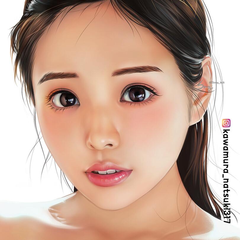 ﻿Щ kawamura.natsuj,Ssongbok Han,artist,арт барышня,арт девушка, art барышня, art girl,art,арт