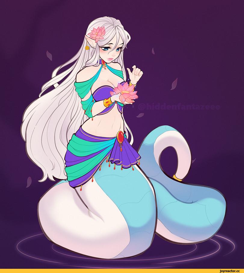 SweetySlime,artist,Нага,Monster Girl,Monster Musume, Mamono Musume, monmusu,арт барышня,арт девушка, art барышня, art girl,art,арт