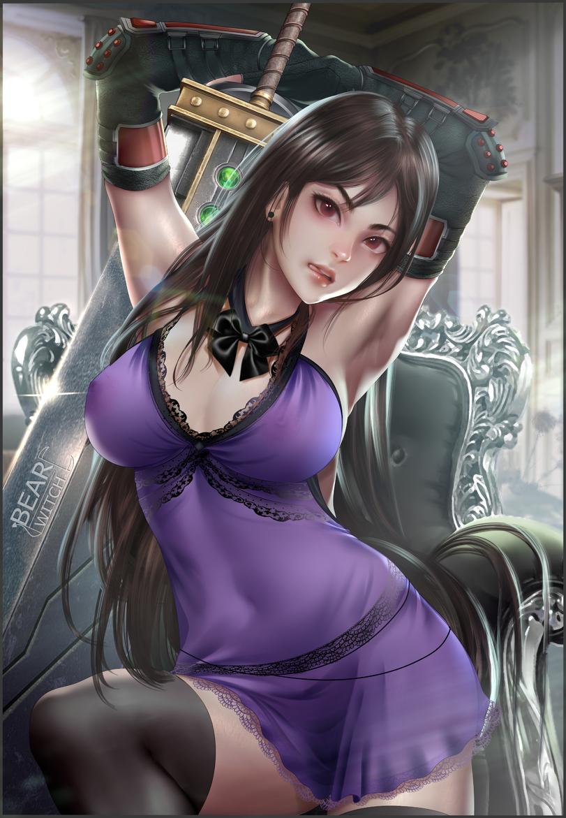 ﻿*• ж0/iíW,Tifa Lockhart,Тифа Локхарт,Final Fantasy VII,Final Fantasy,Игры,Игровая эротика,BearWitch,artist