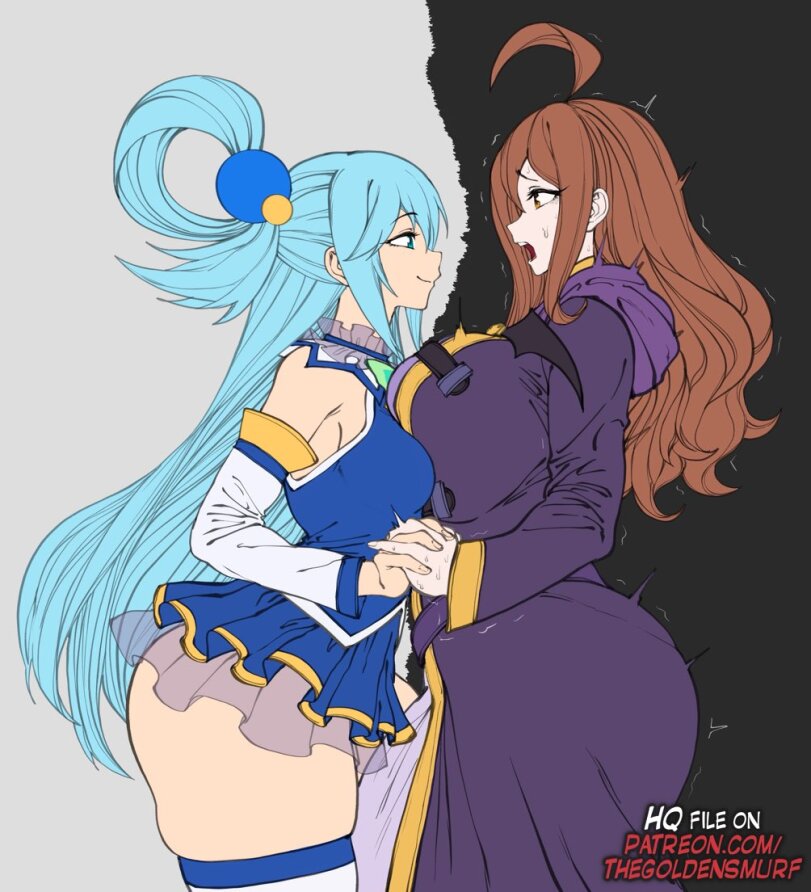 ﻿FILÉ ON PATRBOM.COM/ i THBGOLDBMSMURF,Wiz (KonoSuba),KonoSuba,Anime,Аниме,фэндомы,TheGoldenSmurf,artist,Aqua (KonoSuba),wiz (konosuba),kono subarashii sekai ni shukufuku wo!,Anime,fandoms,the golden smurf,artist,aqua (konosuba),Anime Ero Yuri,Лесбухи,Anime Ero,Взрослые