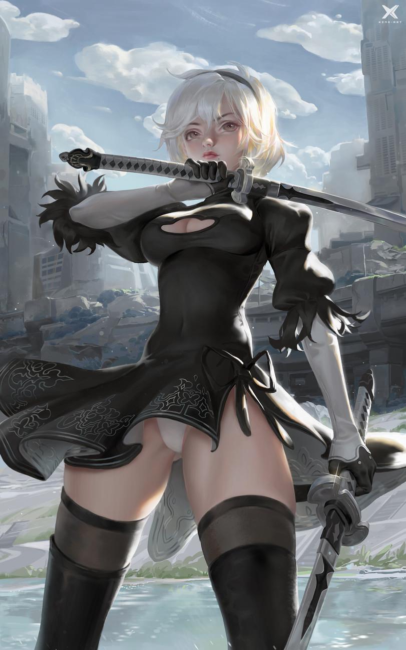 YoRHa Unit No. 2 Type B,NieR Automata,Nier (series),Игры,Игровая эротика,Star Academy,artist,YoRHa No. 2 Type B,NieR Automata,nier (series),games,game erotica,Star Academy,artist