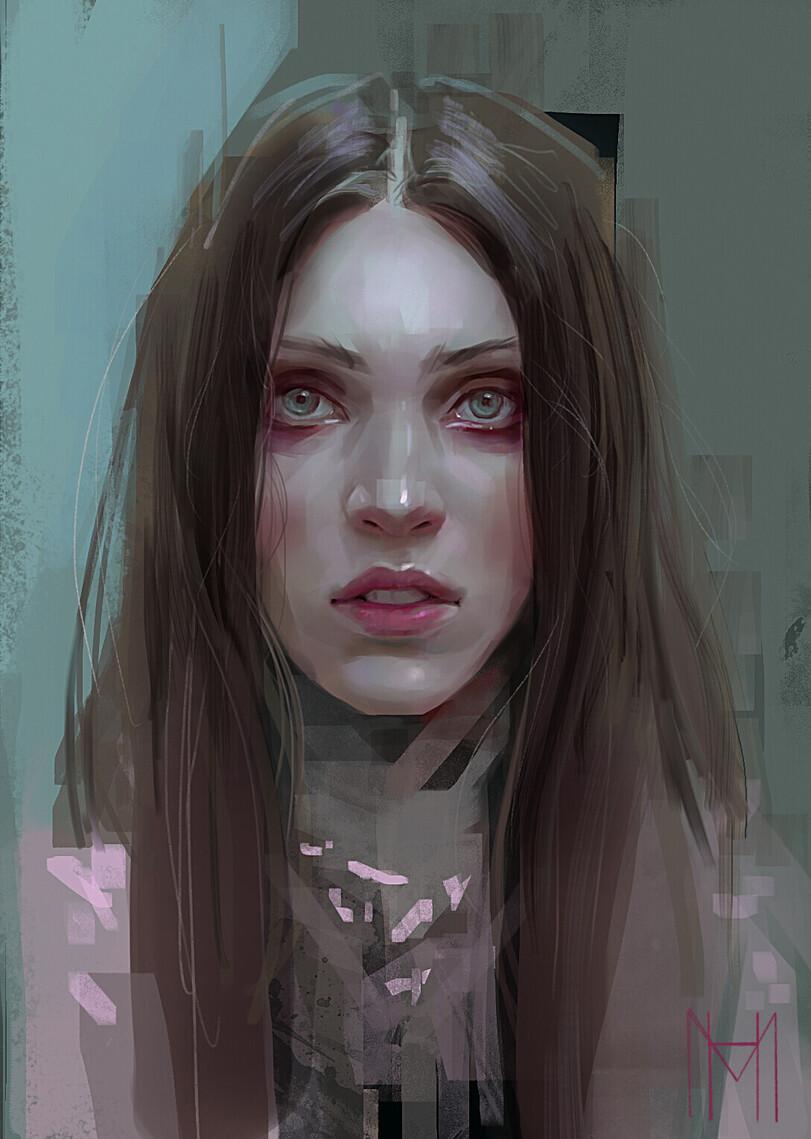 ﻿*v¿4*yf,art девушка,art,арт,портрет,Mariya Negoduet