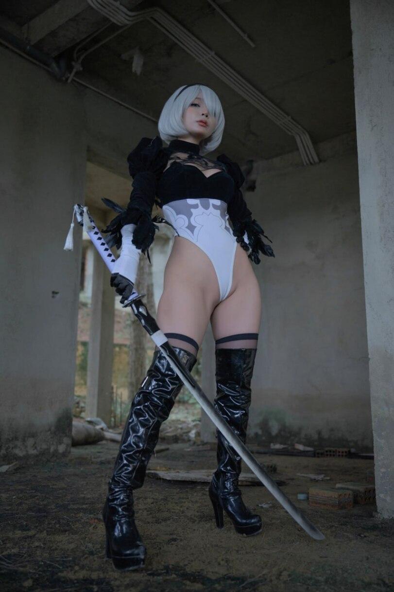 ero cosplay,косплей,Игры,NieR Automata,Nier (series),yorha 2b,ero cosplay,cosplay,games,NieR Automata,nier (series),YoRHa No. 2 Type B,Umeko J
