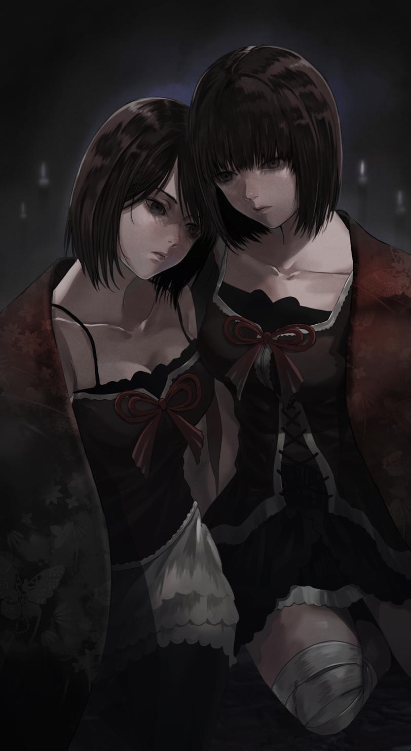 fatal frame,Amakura Mio,Amakura Mayu,gauss &lt;bokashi,game art,Игры,art барышня,art,арт,fatal frame,Amakura Mio,Amakura Mayu,gauss &lt;bokashi,game art,games,art girl,art,art girl