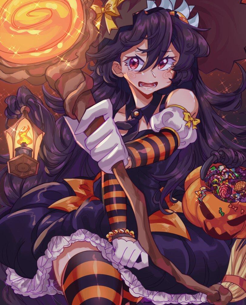 filia (skullgirls),Skullgirls,Игры,Halloween,праздник,чулочки,supacreamss