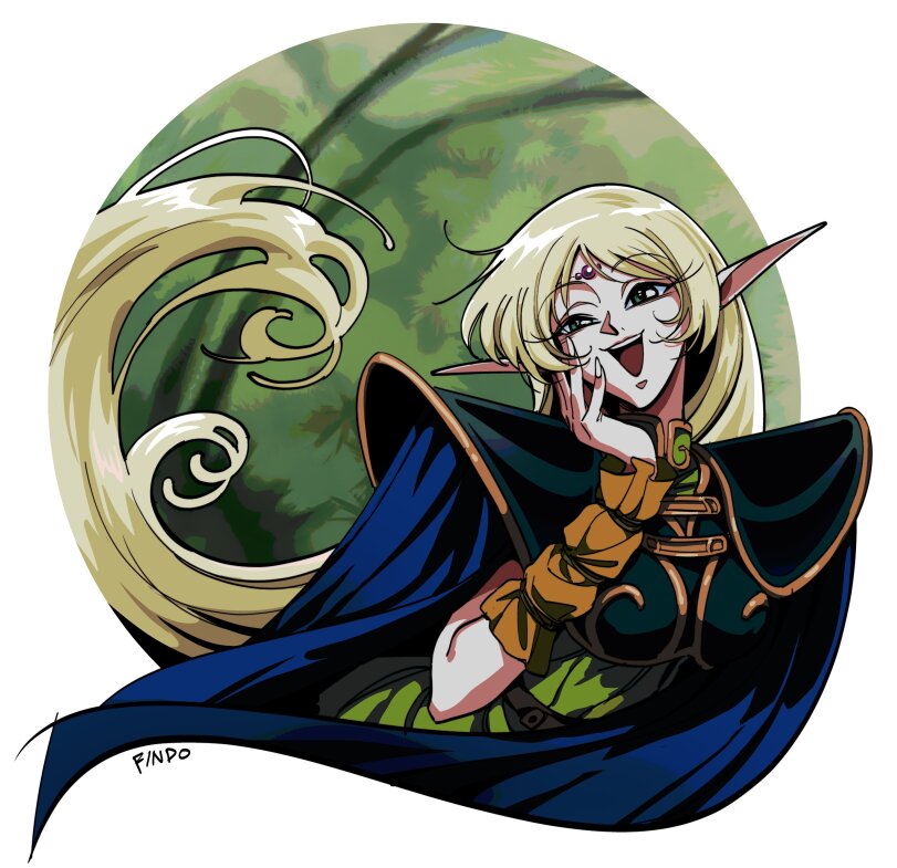 findo,artist,Record of Lodoss War,Anime OldSchool,Anime,Аниме,фэндомы,Deedlit,Anime Unsorted