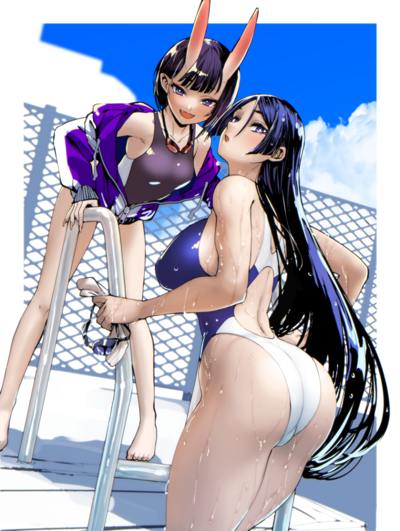 iwamoto eiri,Anime Artist,Аниме арт, Аниме-арт,artist,minamoto no raikou (fate/grand order),Fate/Grand Order,Fate Grand Order, FGO,Fate (series),Fate (srs),Anime,Аниме,фэндомы,Shuten Douji (Fate/Grand Order),Anime Ero Swim,Anime Ero,Взрослые Няшки,iwamoto eiri,Anime Art,Anime Art,artist,minamoto no