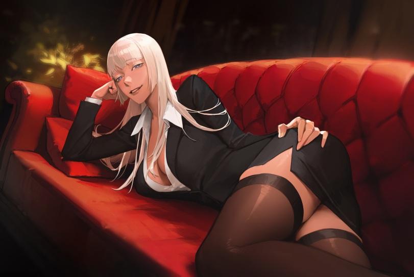 limart,Anime Artist,Аниме арт, Аниме-арт,artist,art девушка,art,арт,Office Lady,stockings,Garter Belt,Koko Hekmatyar,Коко Хекматьяр,Jormungand,Anime,Аниме,фэндомы,Anime Unsorted