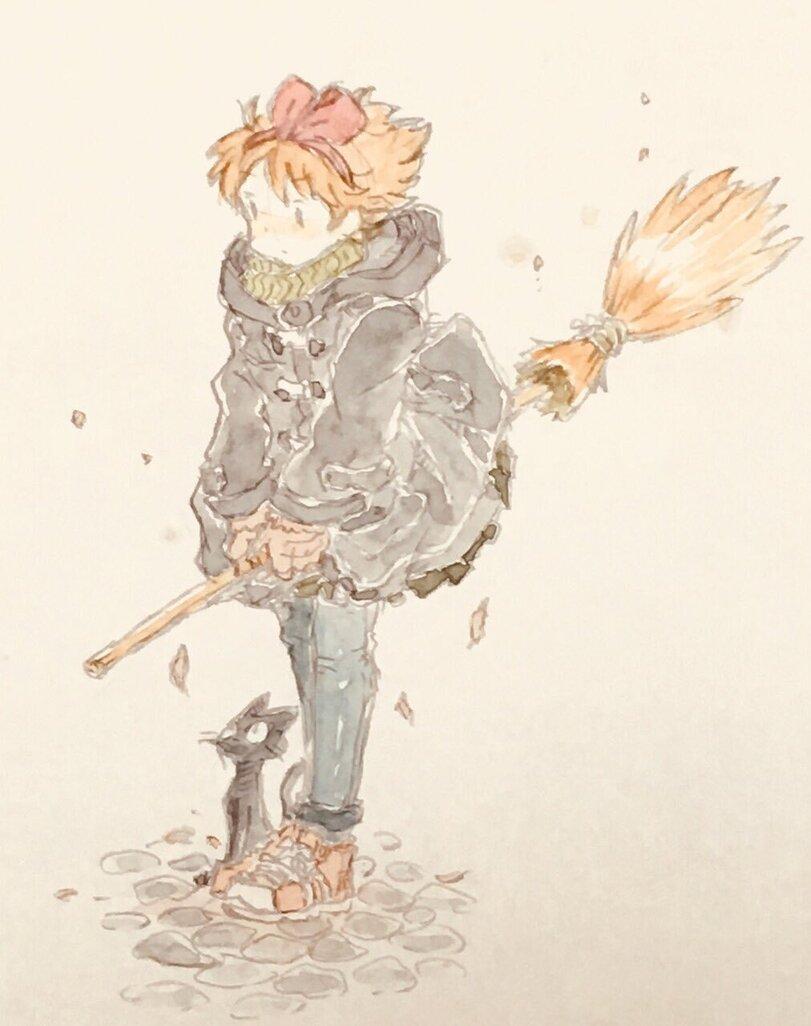 m k,Kiki's Delivery Service,Миядзаки,Миядзаки Хаяо, хаяо миядзаки,Anime,Аниме,фэндомы,kiki,jiji,Anime Paint,m k,,miyazaki,Anime,fandoms,kiki,jiji,Anime Paint,Anime Unsorted,Anime Unsorted