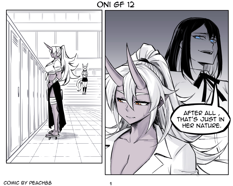 ﻿ONI 6P 12 COMIC ey PEACHÔÔ 1,pcmaniac88,artist,Demon Oni,Yokai,Fantasy race,Смешные комиксы,веб-комиксы с юмором и их переводы,без перевода,Эро комиксы