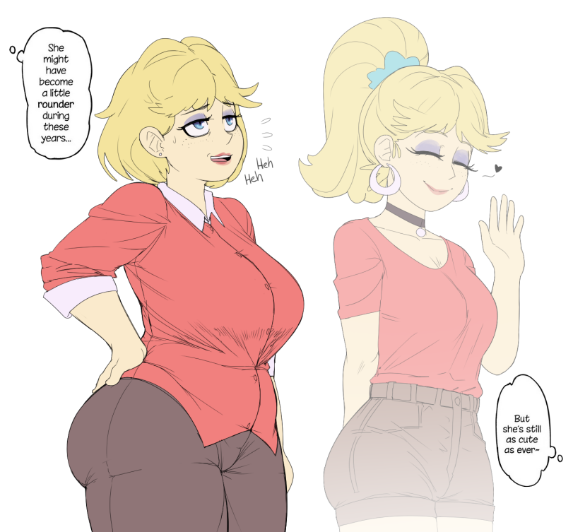 ﻿She might have become a little rounder during these years... I,rita loud,The Loud House,Nickelodeon,Мультфильмы,Мультсериалы, Cartoons,art девушка,art,арт,MILF
