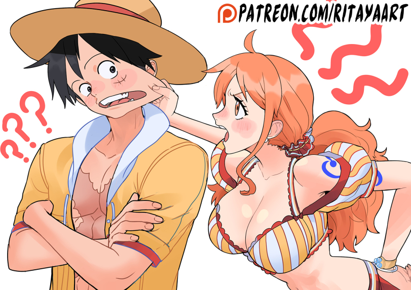 ﻿mmmmirmw,ritayaART,monkey d luffy,One Piece,ван пис, ван-пис,Anime,Аниме,фэндомы,Nami (One Piece),Anime Ero,Взрослые Няшки,Anime Unsorted