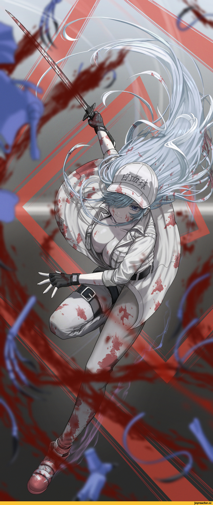 silvertsuki,Anime Artist,Аниме арт, Аниме-арт,artist,Platelet (Hataraku Saibou),Тромбоцит, Kesshouban,Hataraku Saibou,Anime,Аниме,фэндомы,Red Blood Cell (Hataraku Saibou),Эритроцит AE-3803, Sekkekkyuu AE3803,White Blood Cell (Hataraku Saibou Black),Лейкоцит U-1196, Hakkekkyuu U-1196,Kyonyuu,Anime