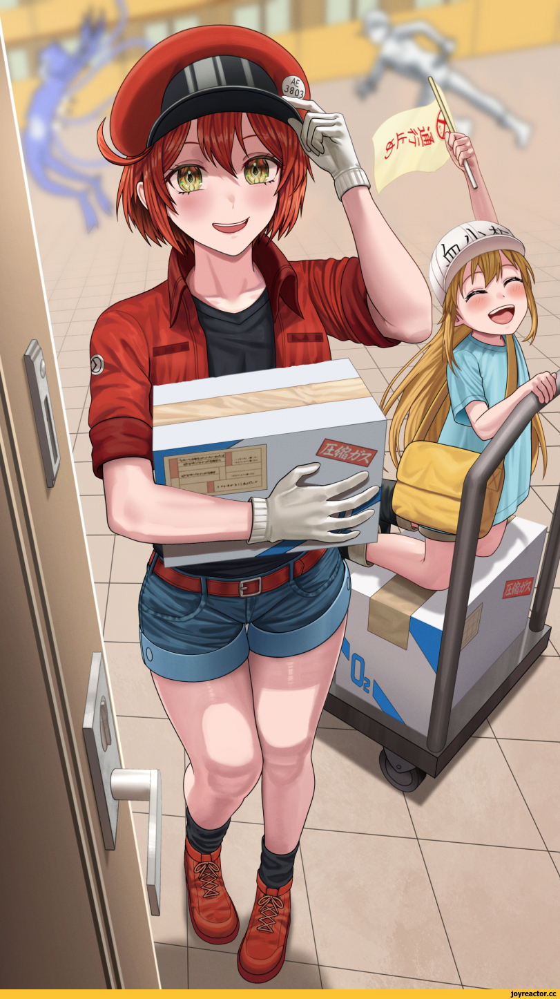 silvertsuki,Anime Artist,Аниме арт, Аниме-арт,artist,Platelet (Hataraku Saibou),Тромбоцит, Kesshouban,Hataraku Saibou,Anime,Аниме,фэндомы,Red Blood Cell (Hataraku Saibou),Эритроцит AE-3803, Sekkekkyuu AE3803,White Blood Cell (Hataraku Saibou Black),Лейкоцит U-1196, Hakkekkyuu U-1196,Kyonyuu,Anime