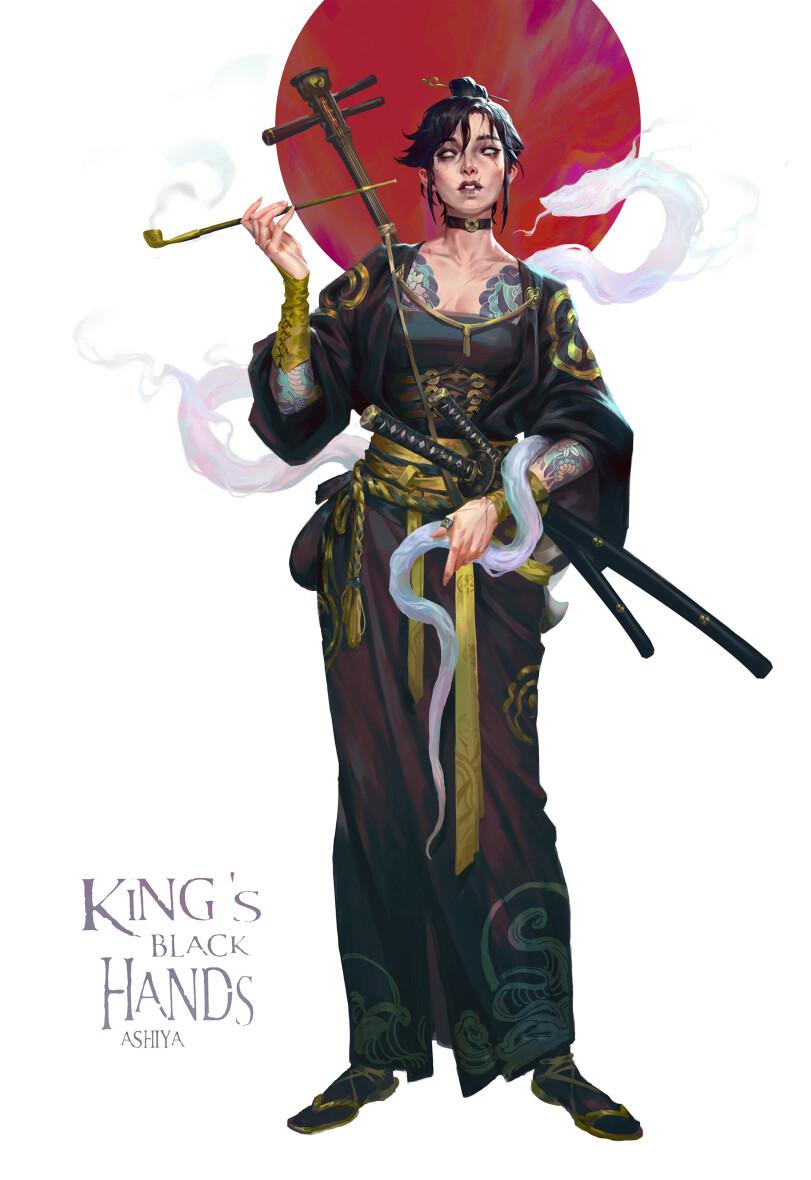 ﻿King 's BLACK Hands А5Н1УЛ,sun haiyang,artist,art барышня,art,арт,katana,sun haiyang,artist,art girl,art,