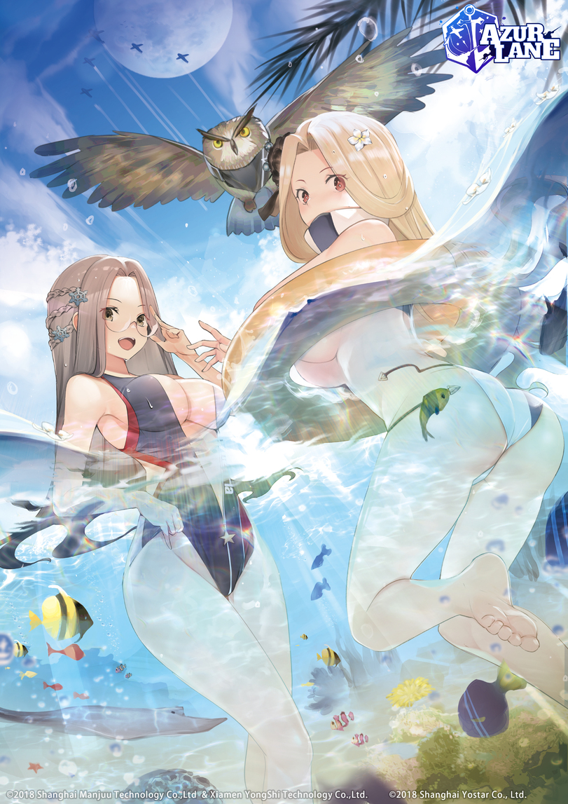 ﻿Technology Co.,Ltd.	©2018 Shanghai Yostar Co., Ltd,teddy (khanshin),Bunker Hill (Azur Lane),Shangri-La (Azur Lane),Anime Artist,Аниме арт, Аниме-арт,artist,Anime Ero Swim,Anime Ero,Взрослые Няшки,Anime,Аниме,Anime Ero Ass,Oshiri (попы),teddy (khanshin),Bunker Hill (Azur Lane),Shangri-La (Azur