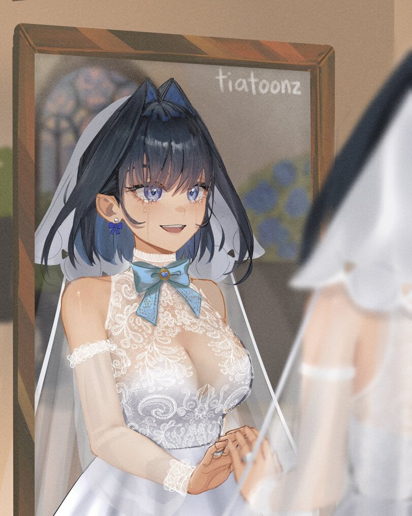 tiatoonz,Ouro Kronii,Оуро Крони,Hololive,Hololive Production, Хололайв,Virtual YouTuber,VTuber, Витубер,фэндомы,wedding Dress,See Through,art девушка,art,арт,tiatoonz,ouro kronii,hololive,virtual youtuber,fandoms,,See Through,art girl,art