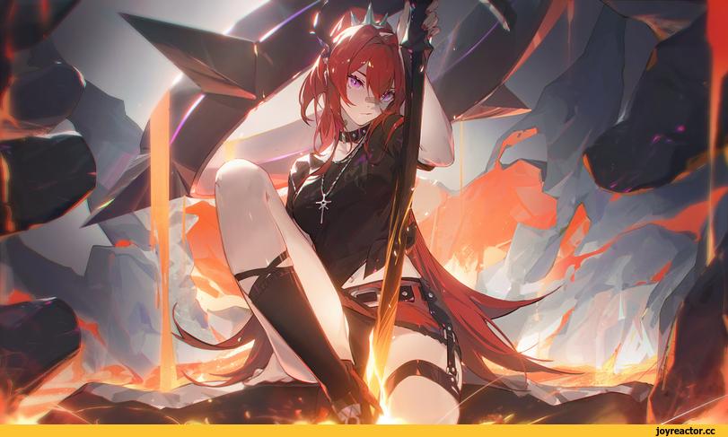 zhiyan li,Surtr (Arknights),スルト(アークナイツ), 史尔特尔 (明日方舟), 수르트 (명일방주), Сюртр ,Arknights,明日方舟, アークナイツ, 명일방주, аркнайтс,Игры,Игровой арт,game art,art барышня,art,арт,zhiyan li,surtr (arknights),arknights,games,game art,art girl,art,art girl